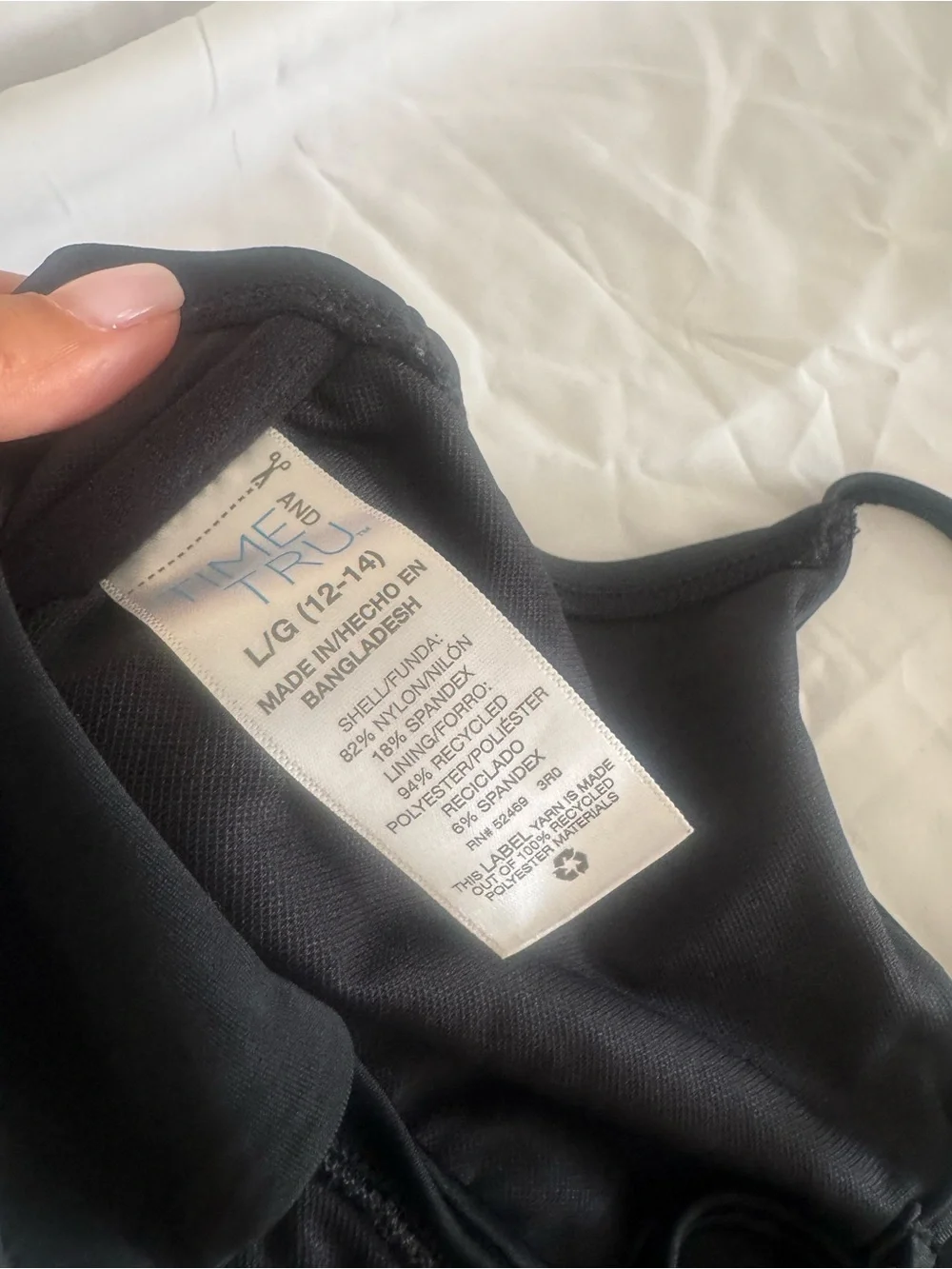 Time and Tru versatile stretchy black